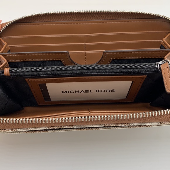 Michael Kors Men’s Women’s Cooper Tech Zip Around Continental Wallet - Picture 8 of 13